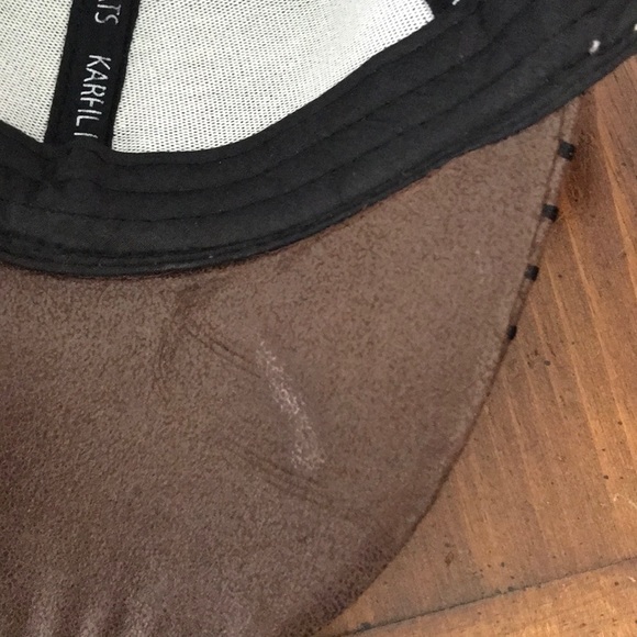 Forest Green & Brown cap - Picture 3 of 4